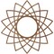 Ekena Millwork Eleanor Wood Fretwork Pierced Ceiling Medallion, Walnut, 34"OD x 13 1/8"ID x 1/4"T CMWP34X34X0250EAWA - alternate 3